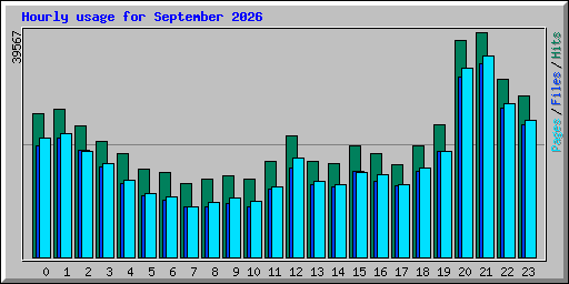 Hourly usage for September 2026